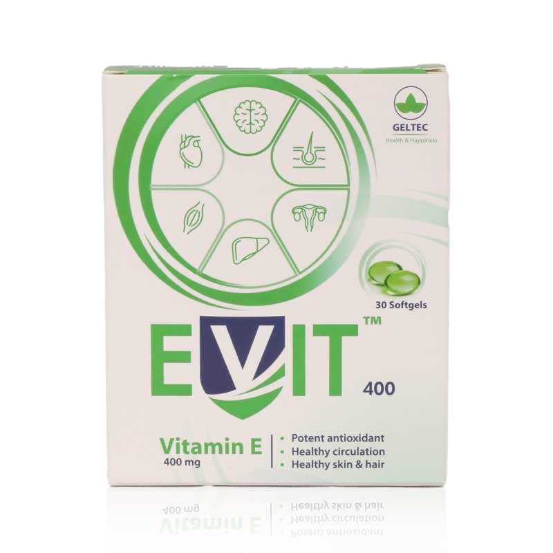 Geltec E-Vit 400mg Capsules 30'S