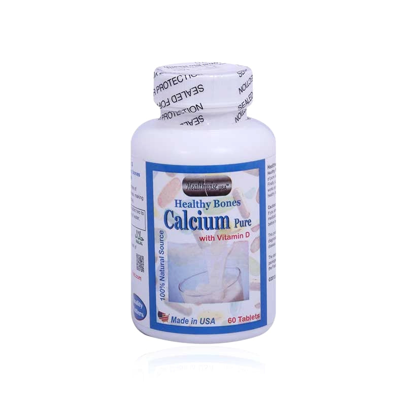 H-WISE H/B كالسيوم نقي مع فيتامين د، 60 قرصًا