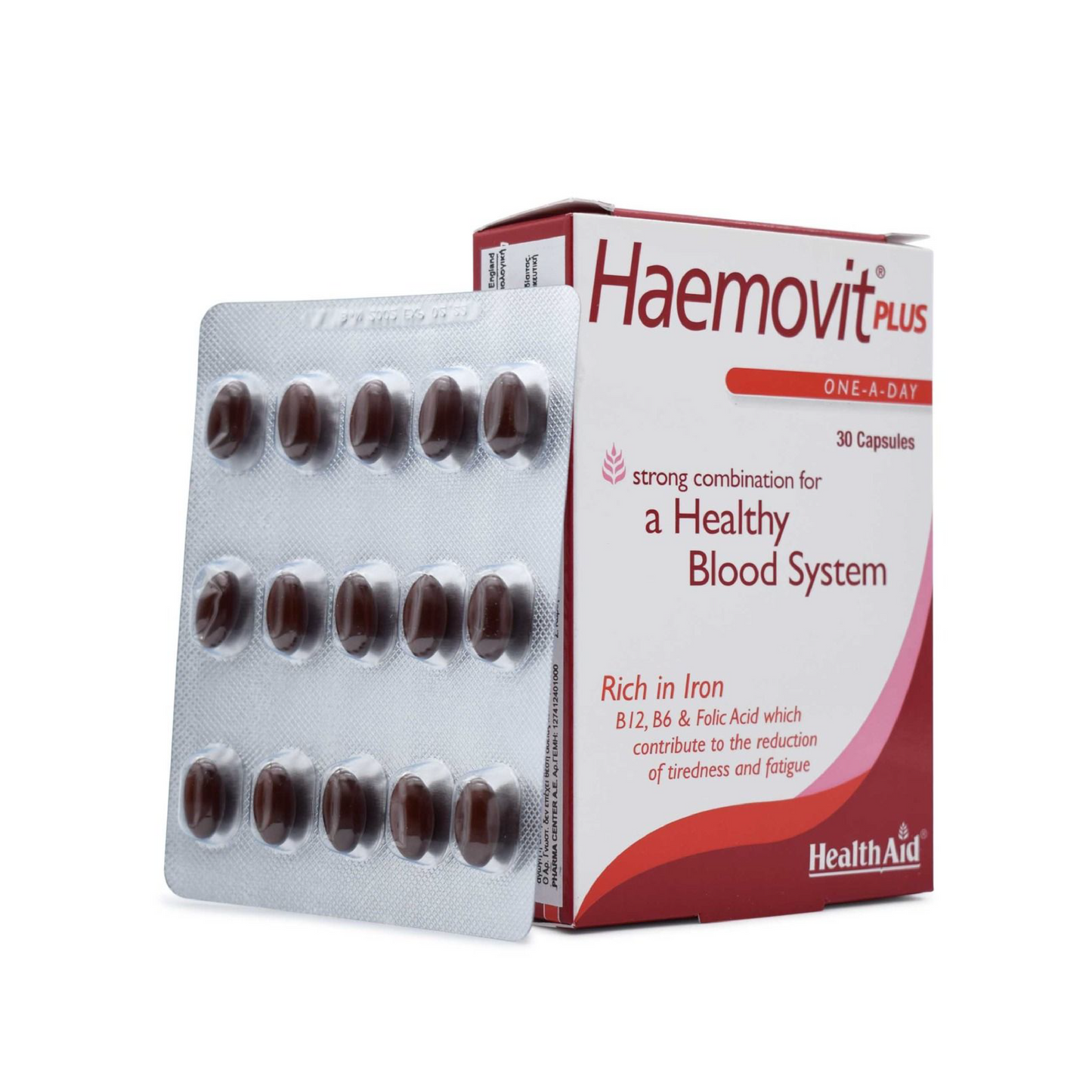 كبسولات هيموفيت بلس من هيلث إيد، 30 كبسولة