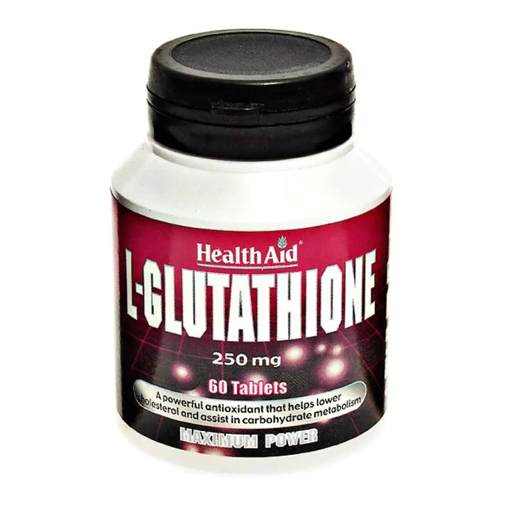أقراص HEALTH AID L GLUTATHIONE 250MG 60 قرصًا
