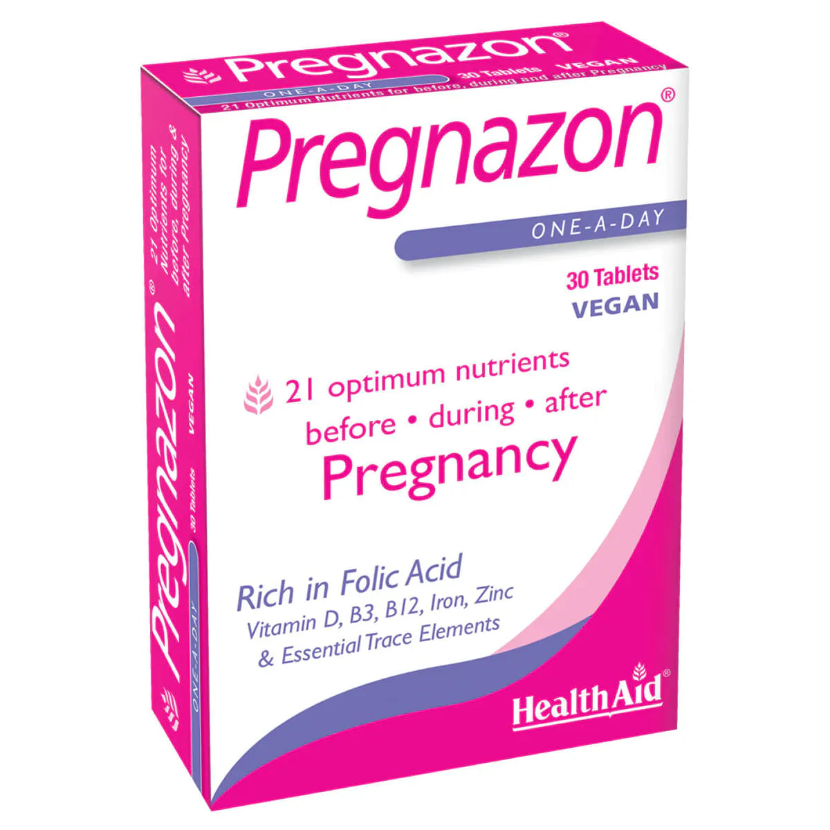 Health Aid Pregnazon Tablets 1 A Day 30'S