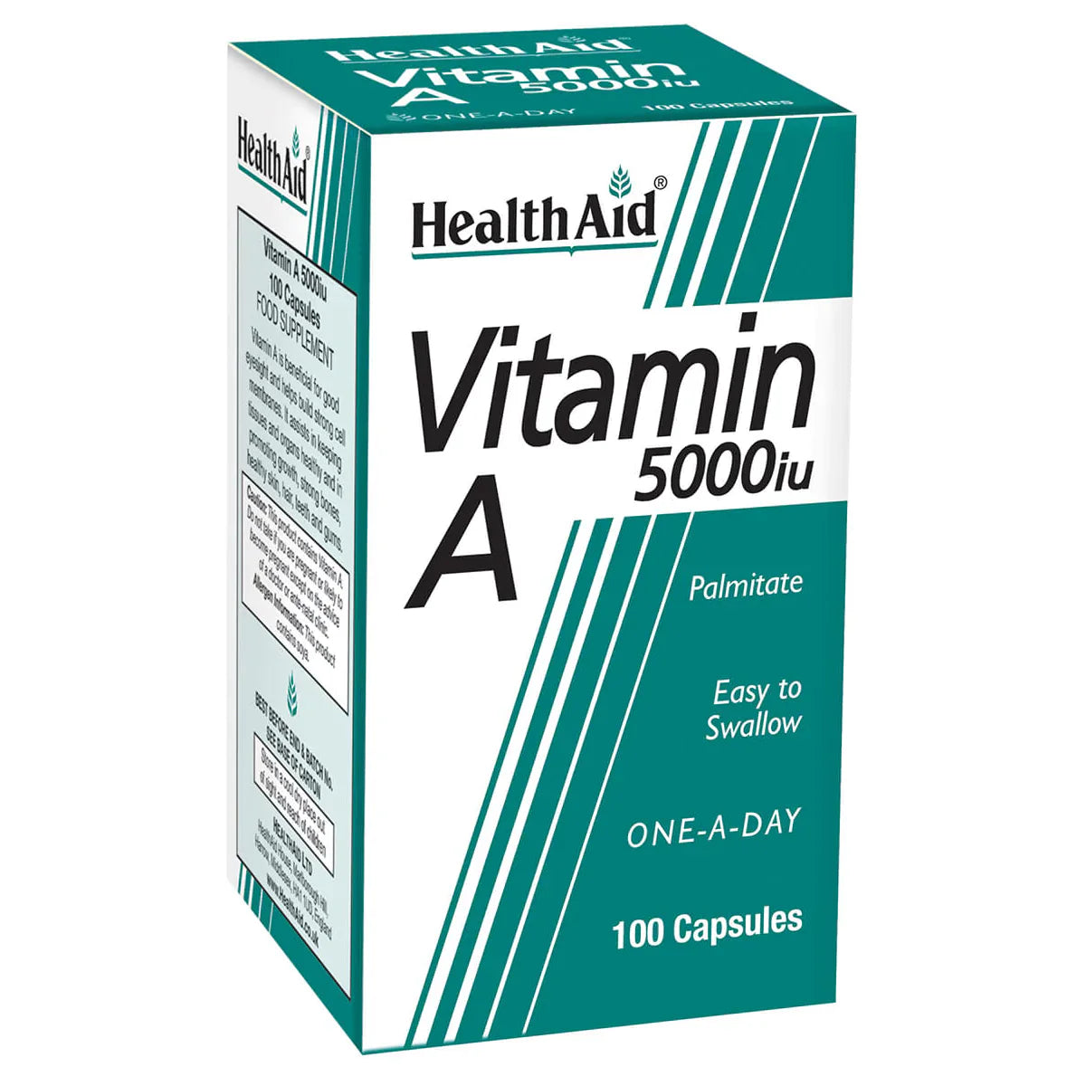 Health Aid Vitamin A 5000 One A Day Capsules 100'S