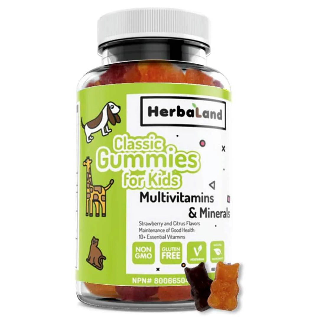 HERBALAND CLASSIC GUMMIES FOR KIDS MULTIVITAMINS & MINERALS 60'S