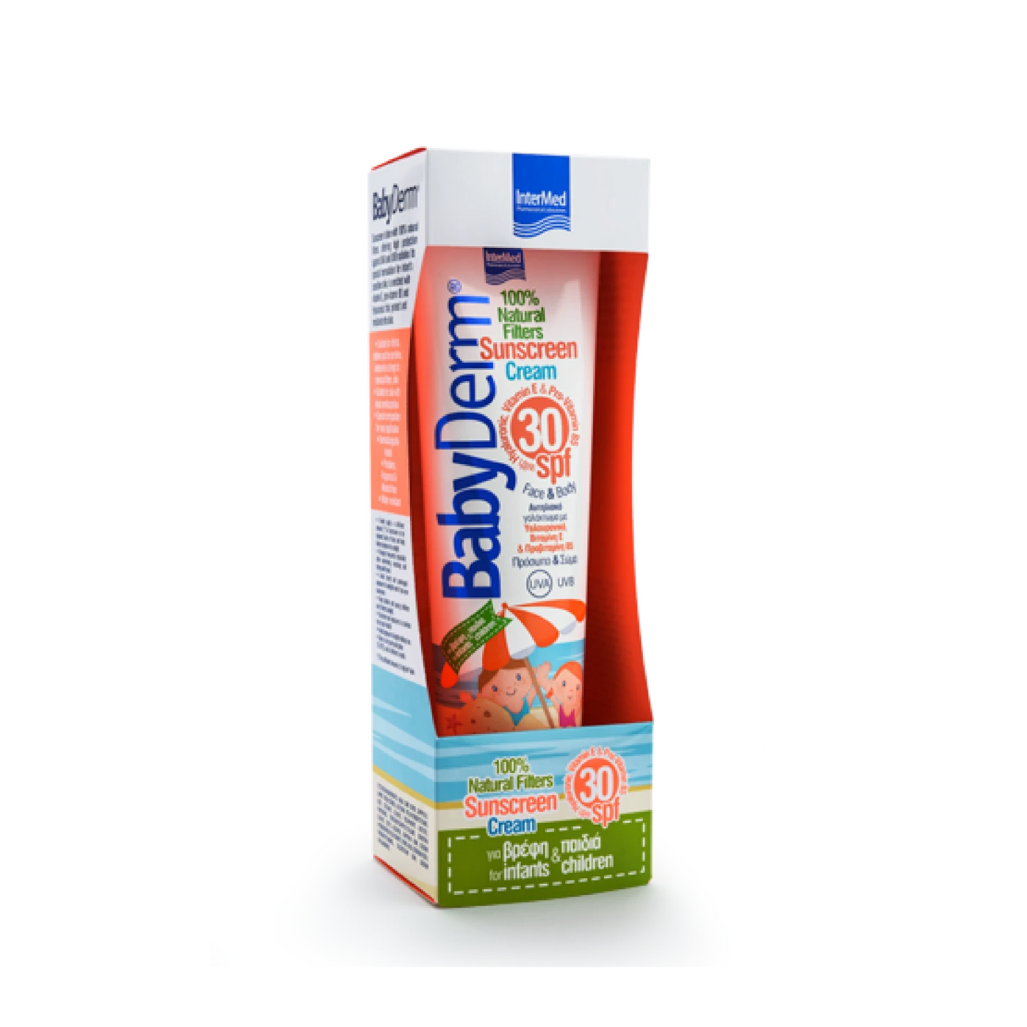 Intermed Babyderm Natural Filters Sunscreen Cream Spf30 300Ml