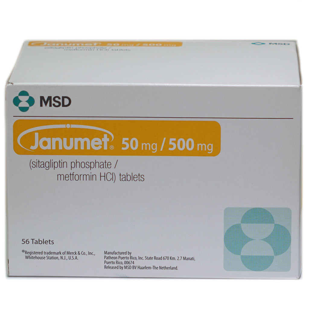 Janumet 50/500mg Tablets 56