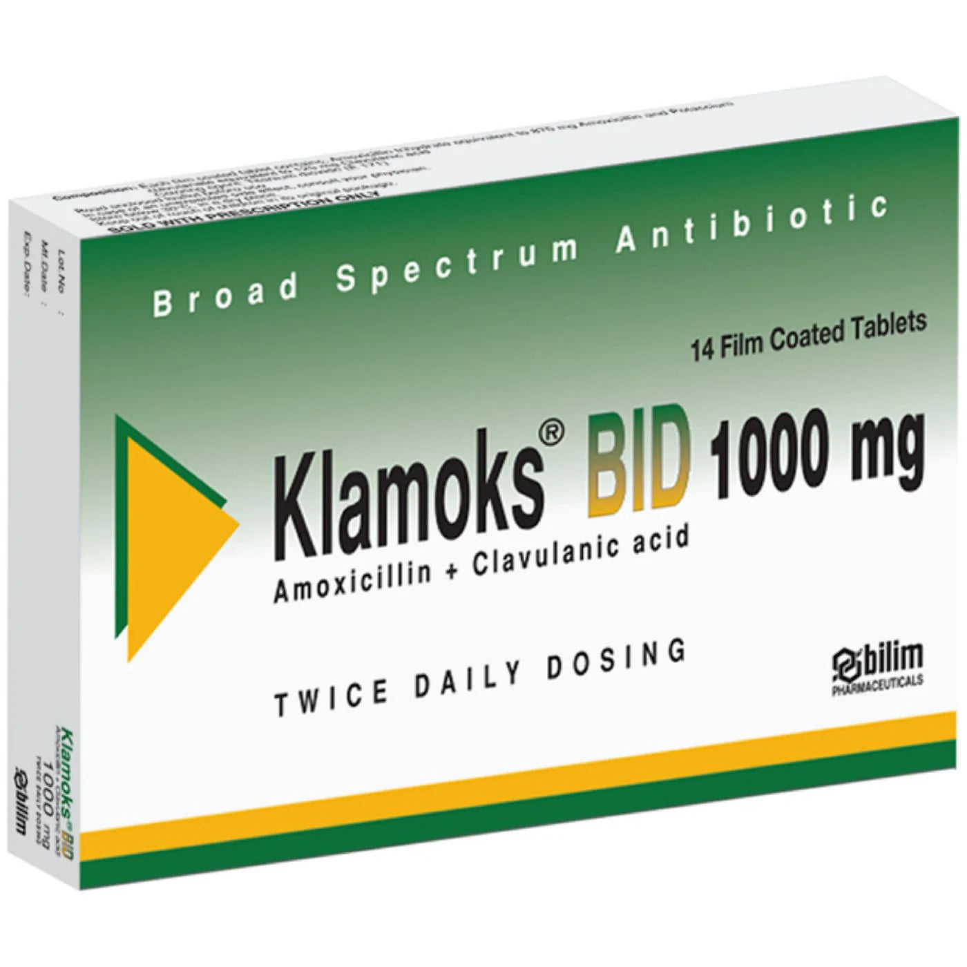 Klamoks 1gm Tablets 14'S