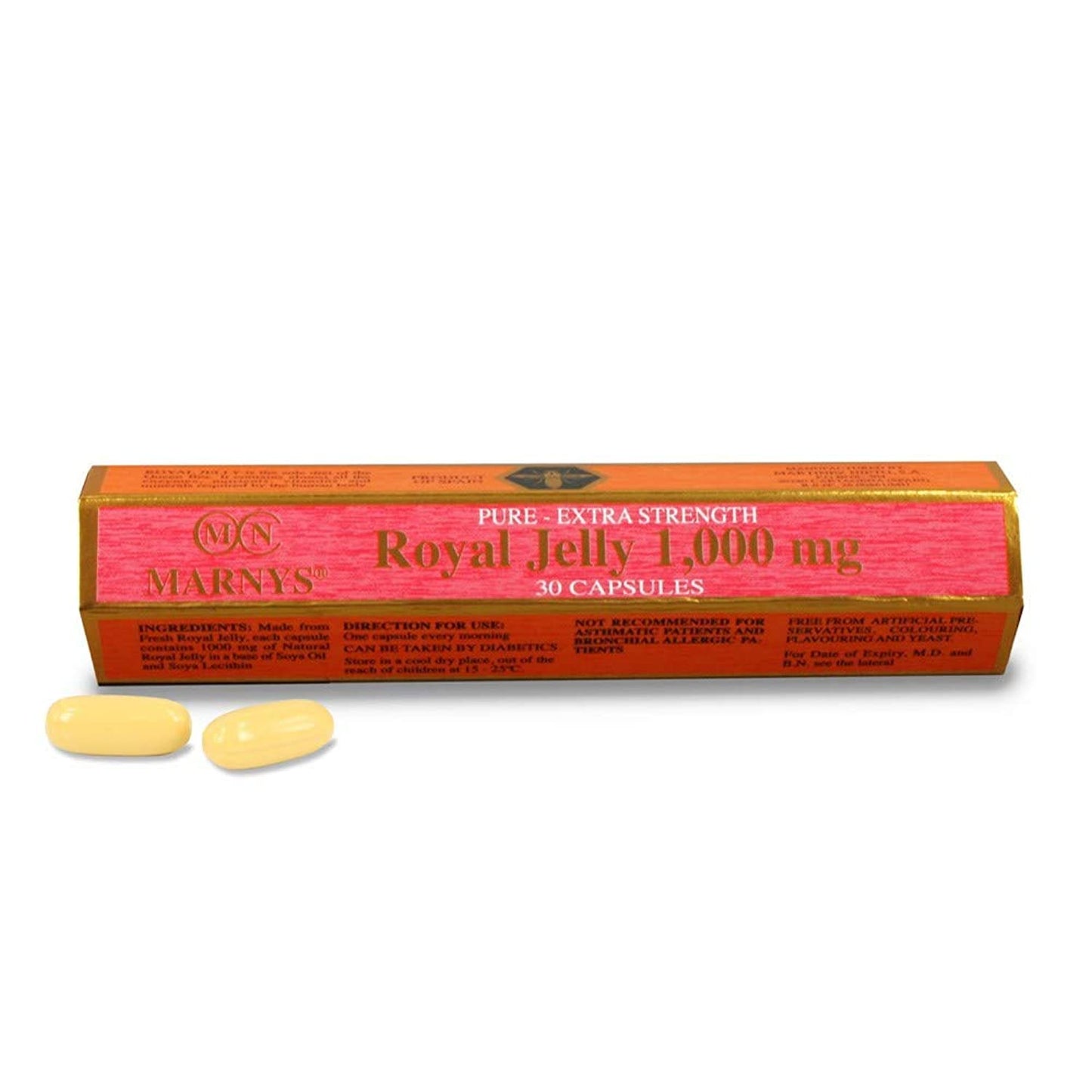 Marny's Fresh Royal Jelly 1000Mg Capsules 30'S