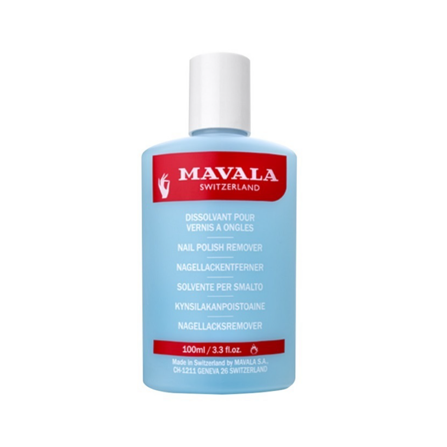 Mavala Nail Polish Remover Mild Blue 100Ml