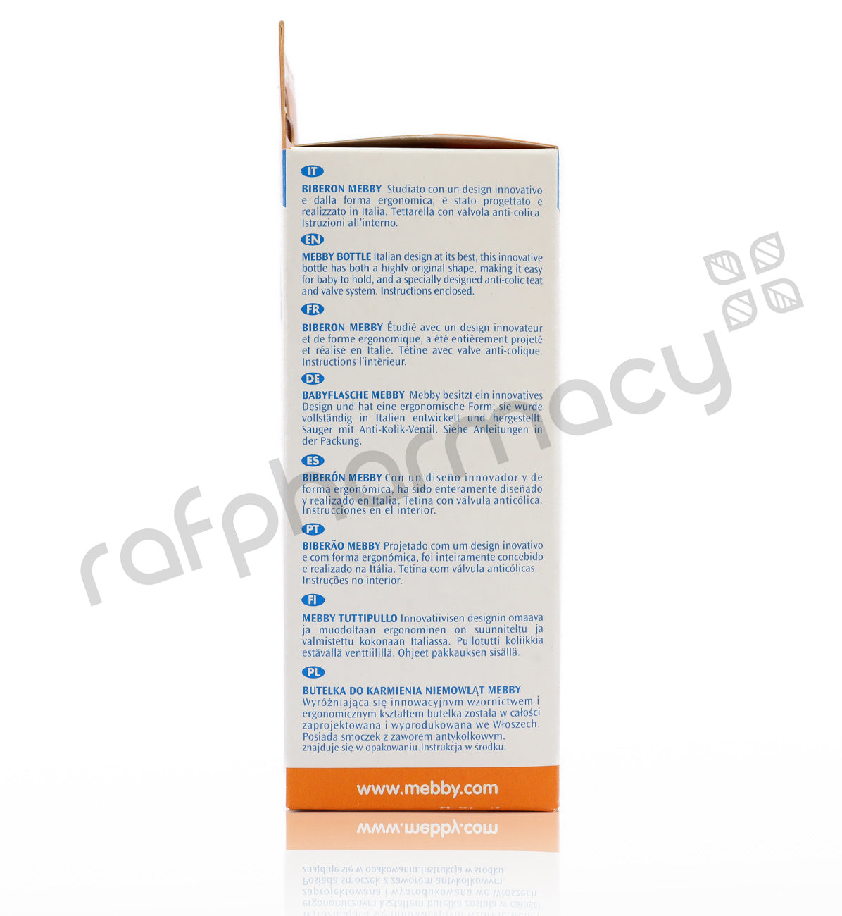 Mebby Glass Feeding Bottle 0M+ 180Ml