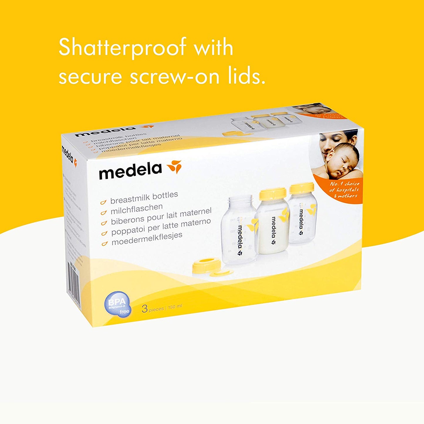 Medela Breast Milk Bottle 150Ml 3'S