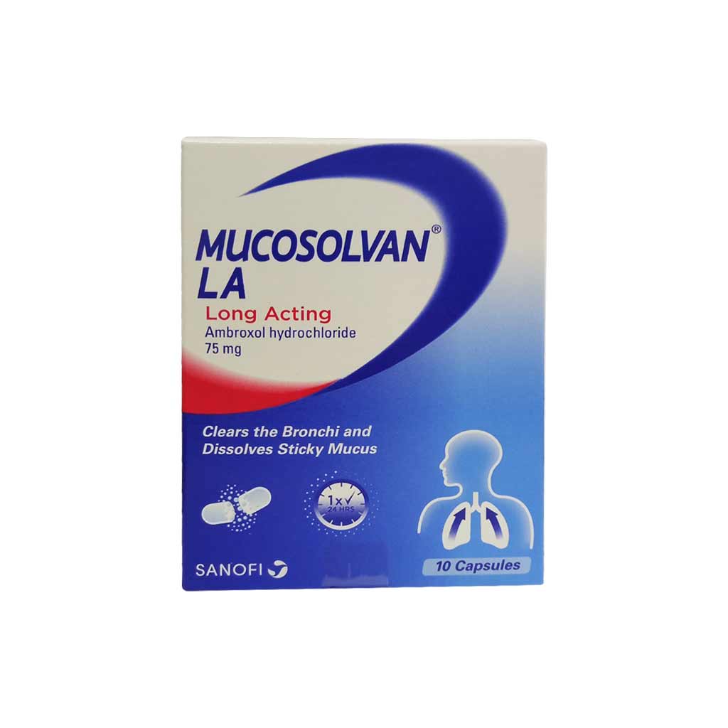 Mucosolvan Long Acting 75mg Capsules 10'S