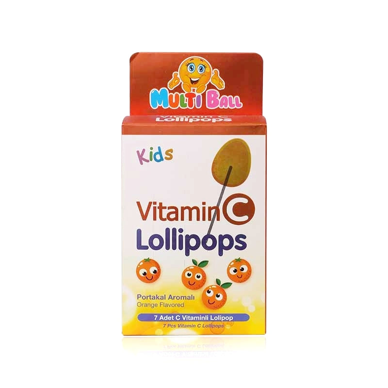 Multiball Kids Vitamin C Lollipops 7'S