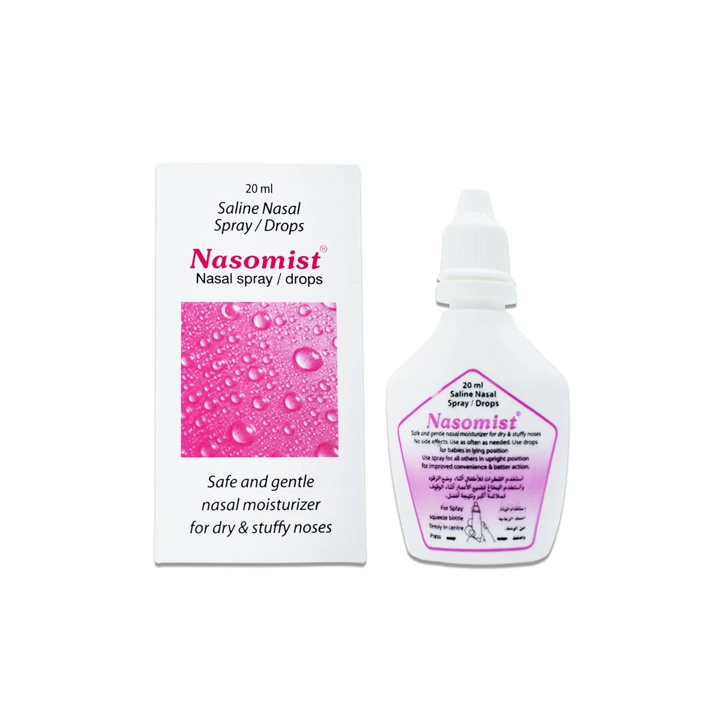 Nasomist Saline Nasal Drops And Spray 20ml