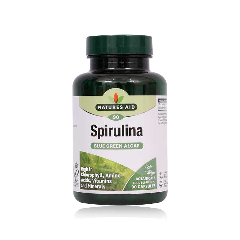 Natures Aid Spirulina Capsules 90'S