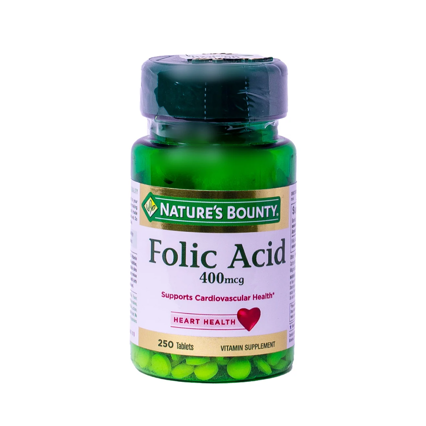 Natures Bounty Folic Acid 400Mcg Tablets 250'S