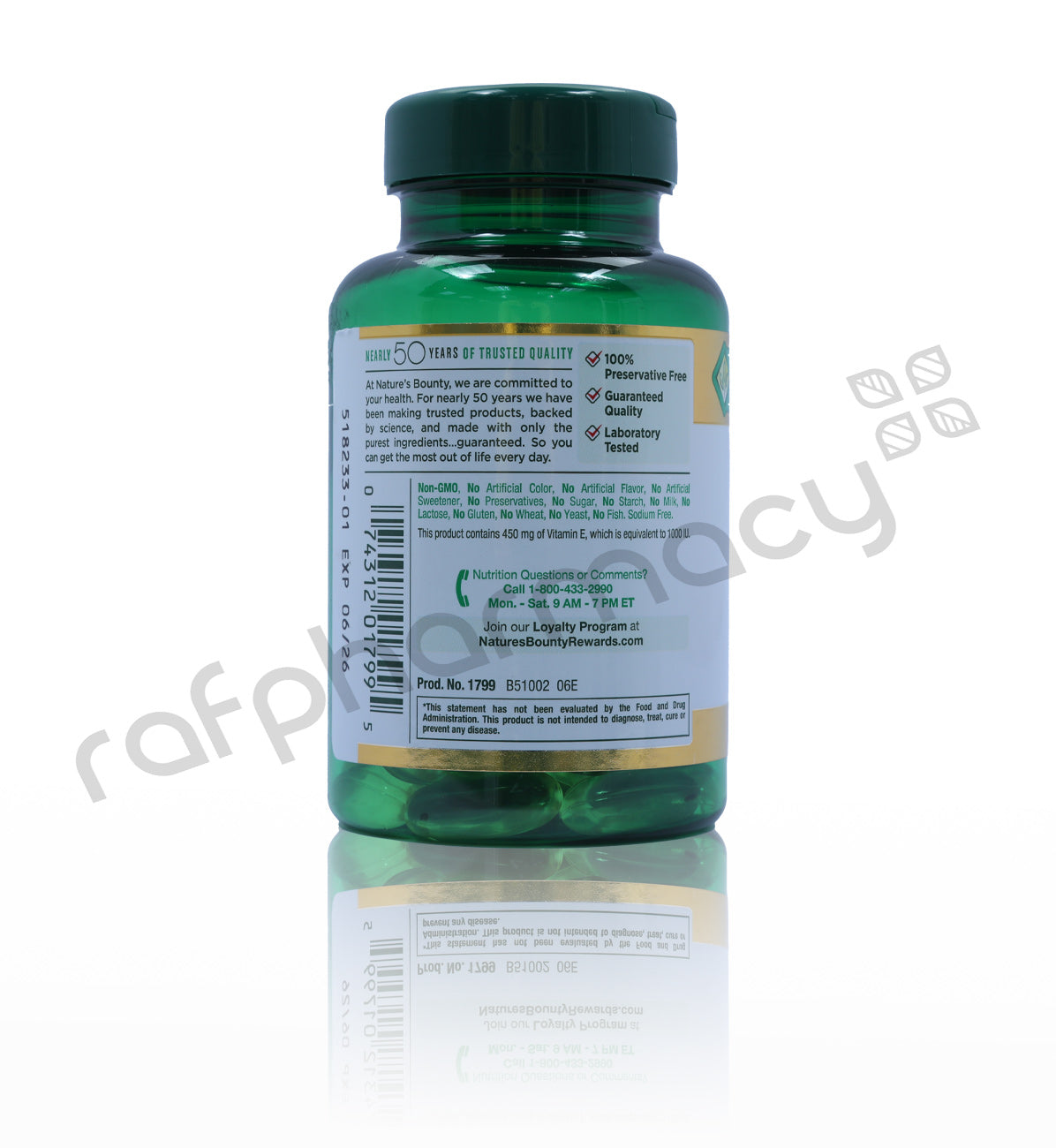 Nature'S Bounty Odourless Garlic 1000mg Capsules 100`s