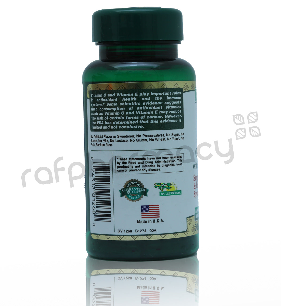 كبسولات فيتامين سي و إي من ناتشرز باونتي، 50 كبسولة