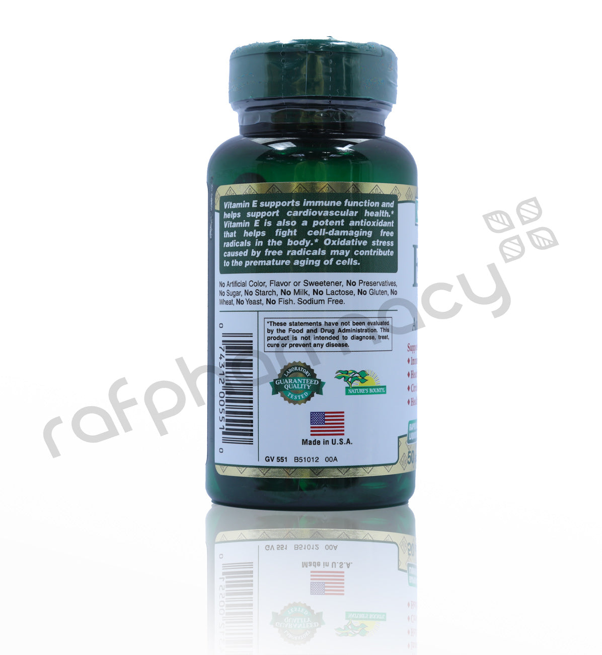 NATURE'S BOUNTY VITAMIN E 1000 IU SOFTGEL 50'S