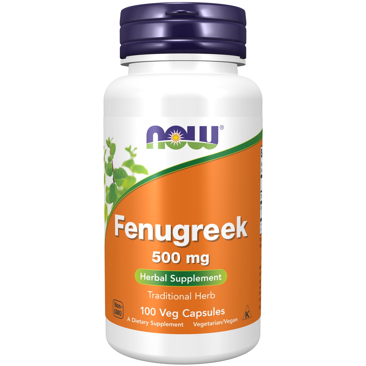 Now Fenugreek 500mg Capsules 100'S