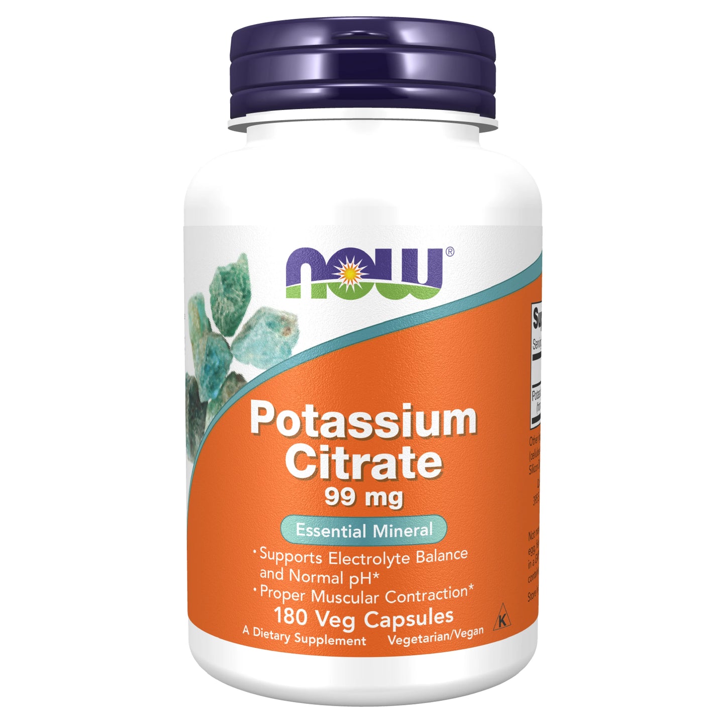 Now Pottassium Citrate 99mg Capsule 180'S