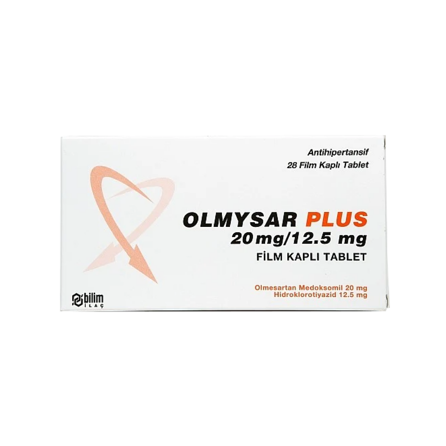 أقراص أولميسار بلس 20 مجم/12.5 مجم 28 قرصًا