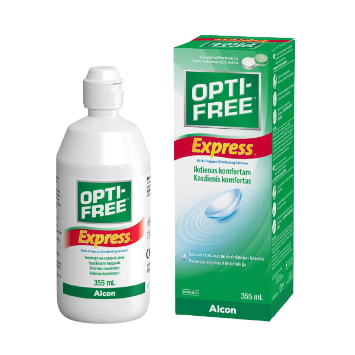 Opti Free Express Lens Solutionn 355Ml