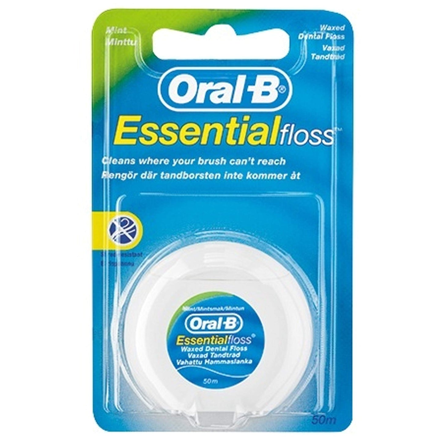 Oral B Esstential Floss Minted Wax 50M