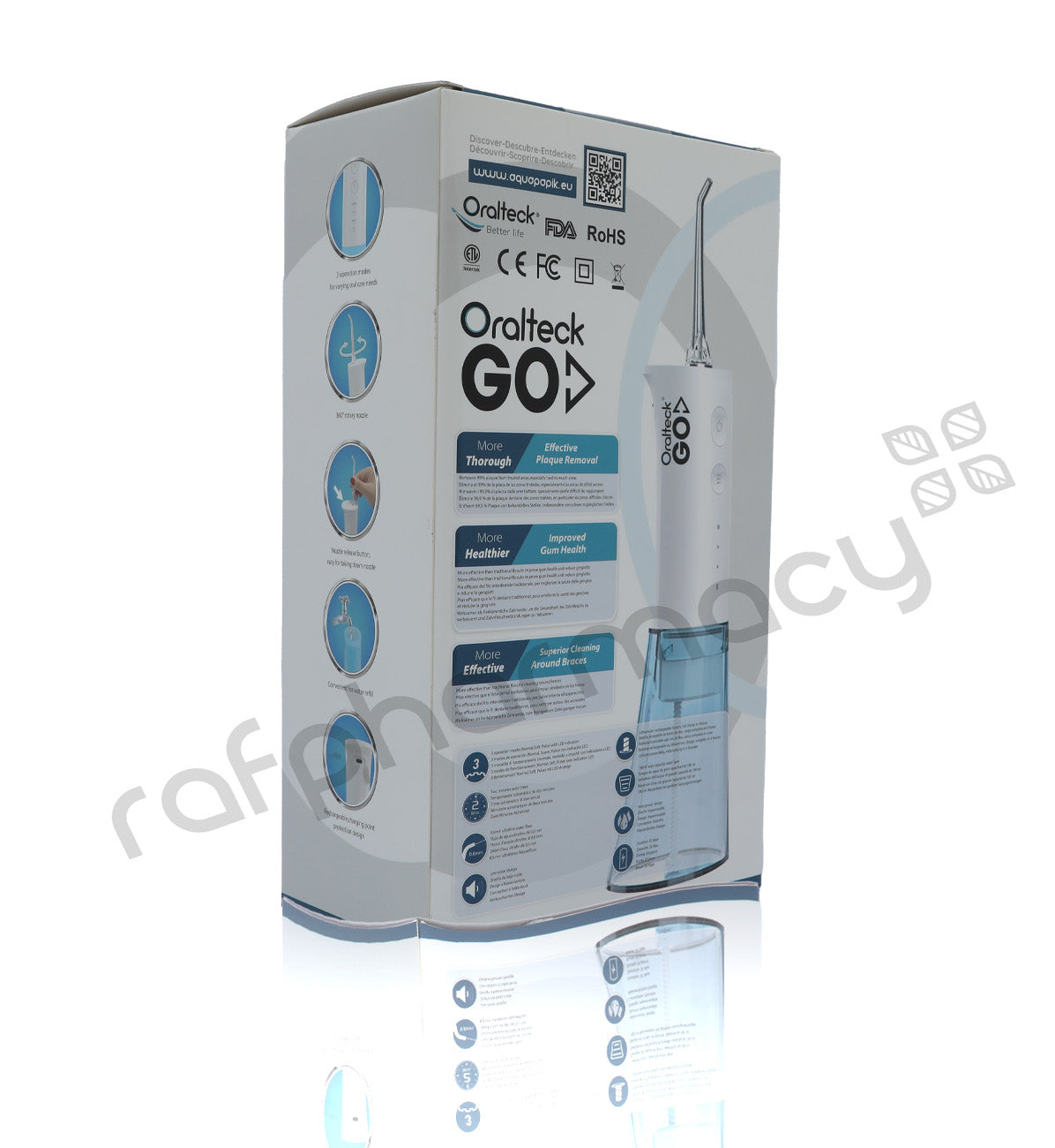 ORAL-TECK AQUAPIK GO ORAL IRRIGATOR WITH EU PLUG