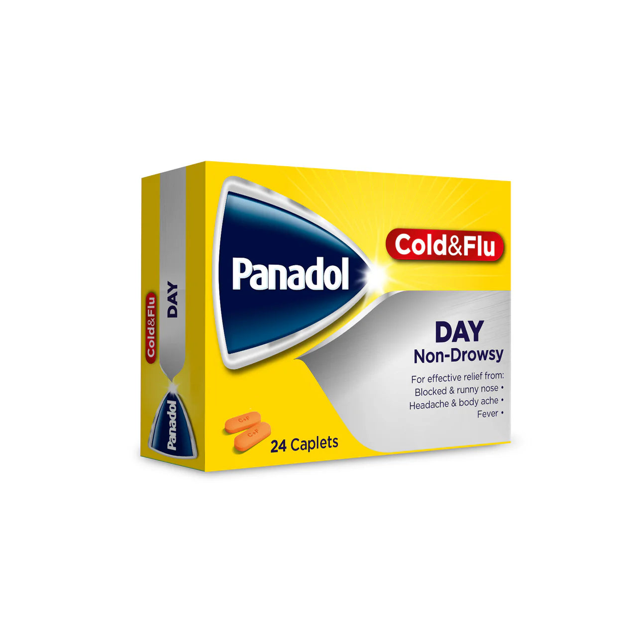 Panadol Day Cold & Flu Tablets Yellow 24'S
