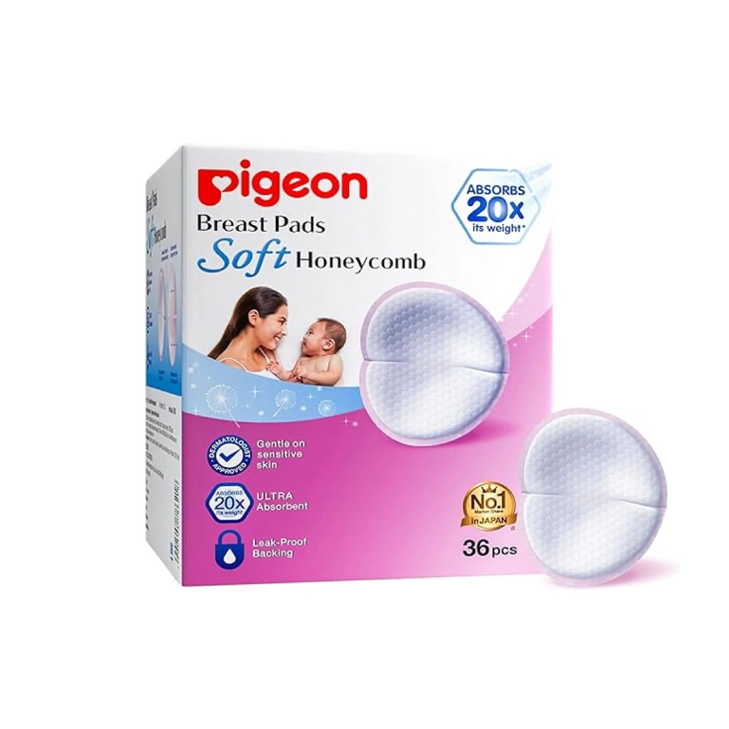 Pigeon Breast Pads Honeycomb 36'S