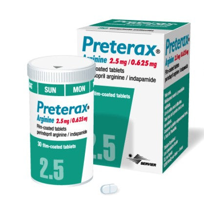 PRETERAX 2.5/0.625MG TABLETS 30'S