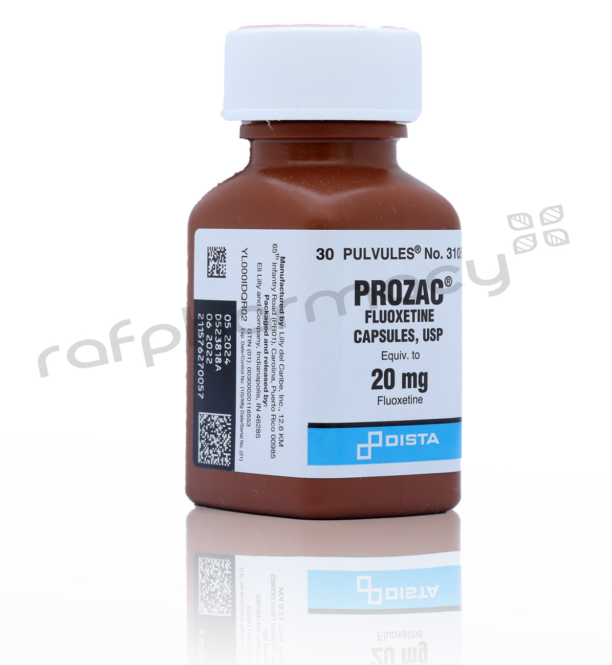 PROZAC 20MG CAPSULES 30'S