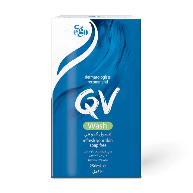 Qv Wash Refreshes Skin Soap Free250ml