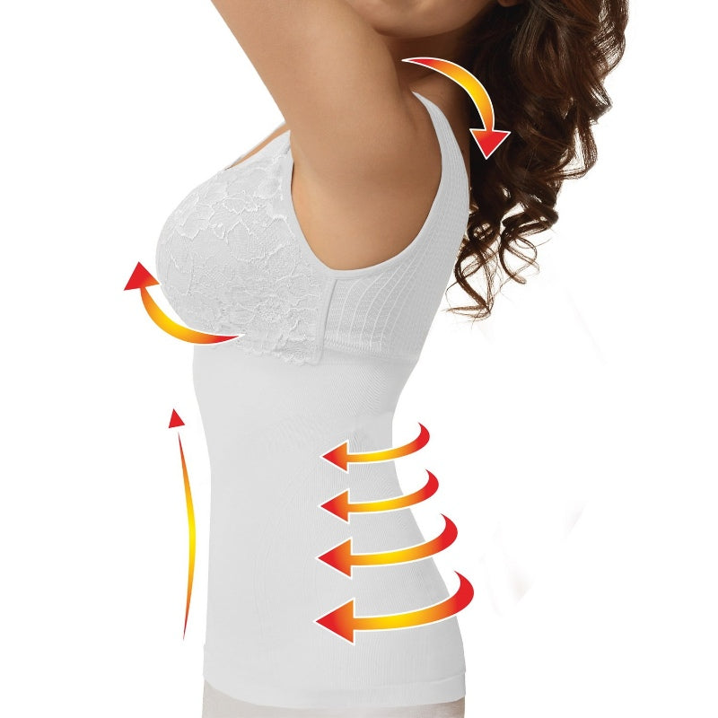Sankom Functional Patent Vest With Bra Small And Medium