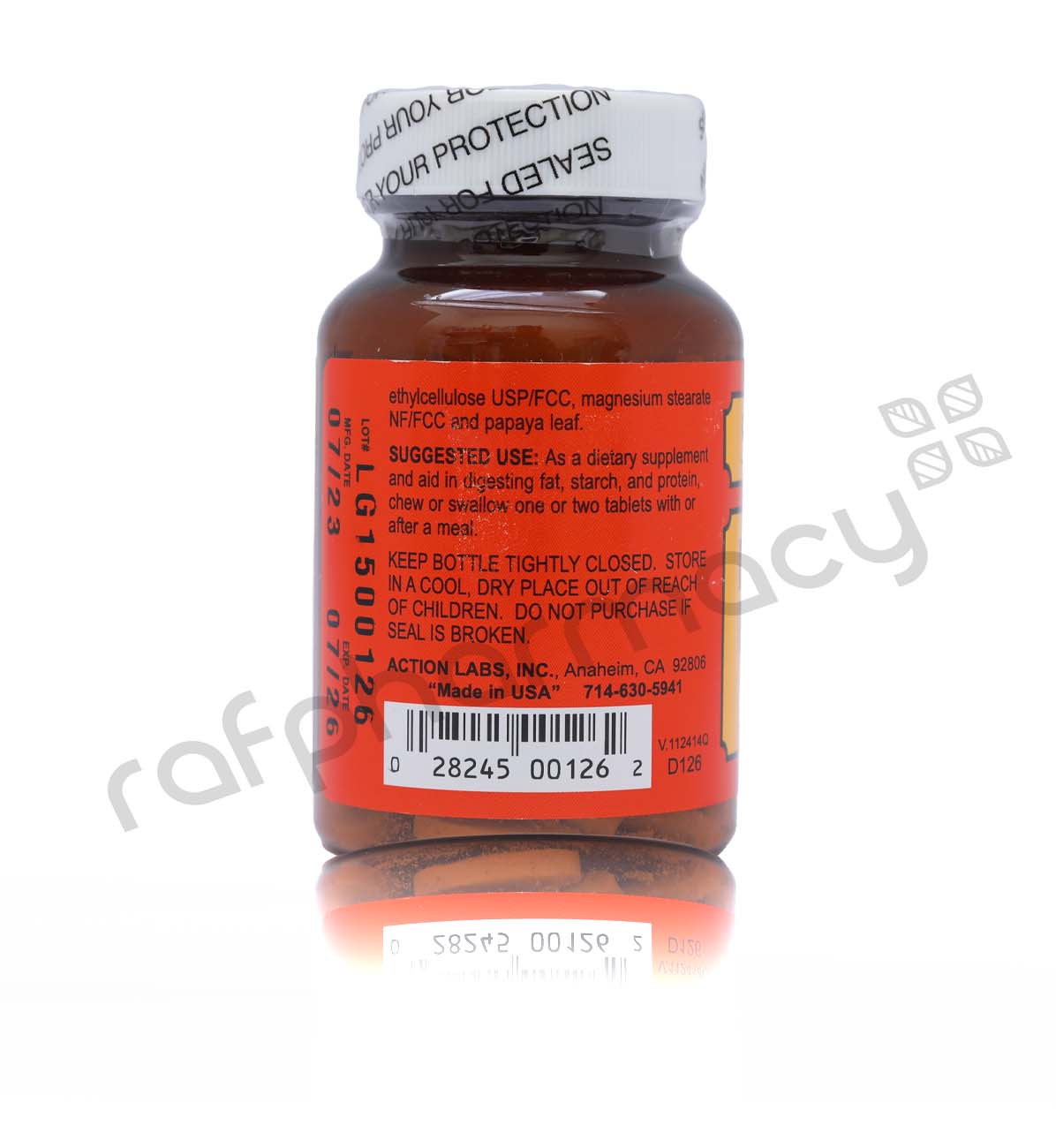 SENTINEL DIGESTIVE ENZYMES TABLETS 100'S