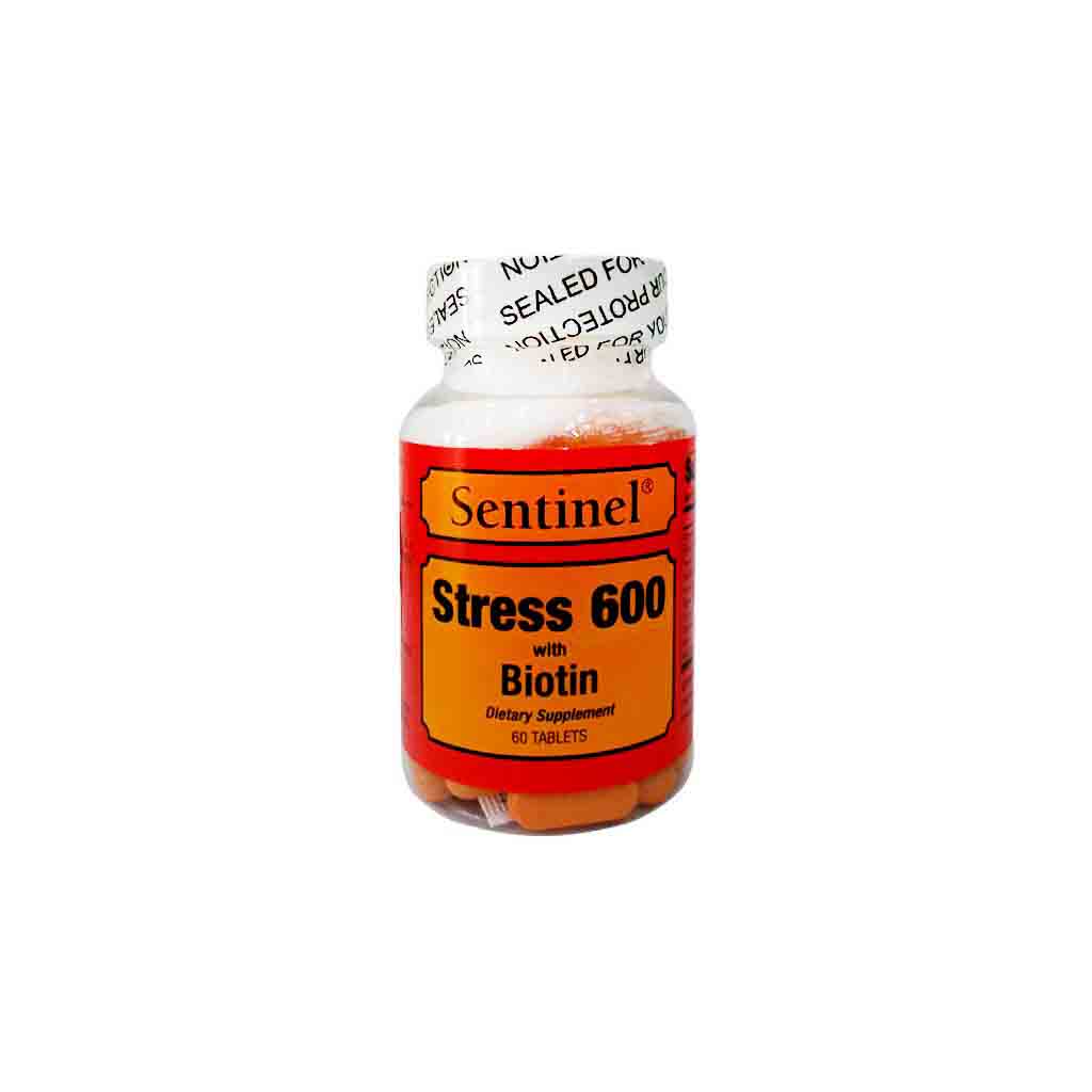SENTINEL STRESS 600 WITH BIOTIN TABLET 60'S