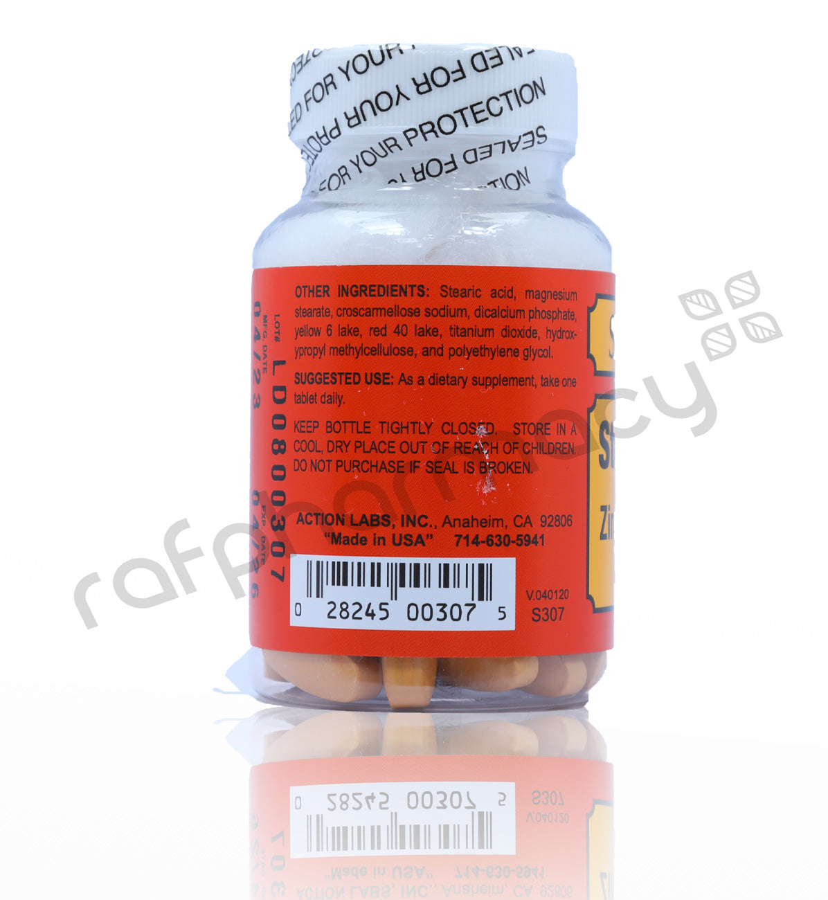 SENTINEL STRESS 600 WITH ZINC&BIOTIN TABLETS 60'S