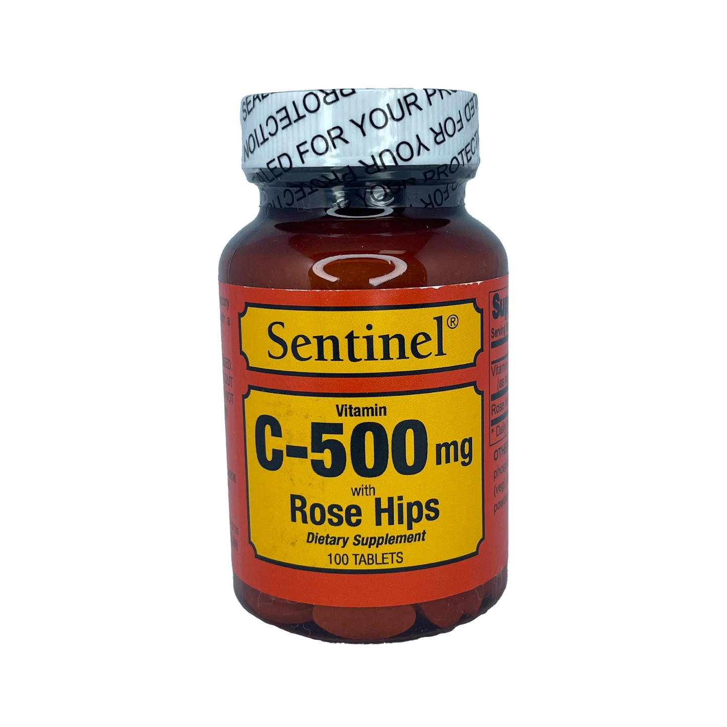 Sentinel Vitamin C-500Mg With Rose Hips Tablets 100'S