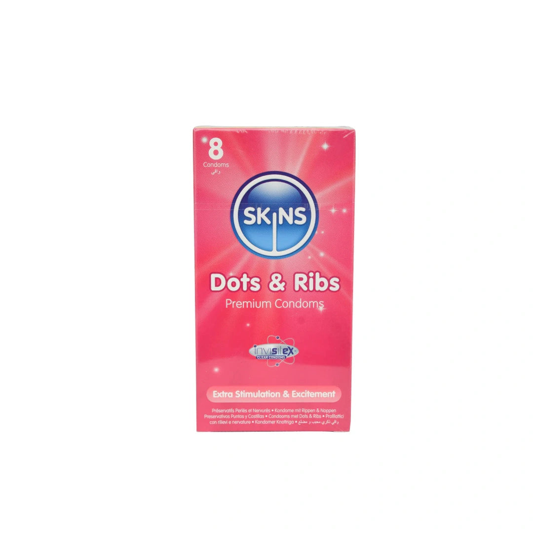 Skins Dots & Ribs Premium Condoms 8'S