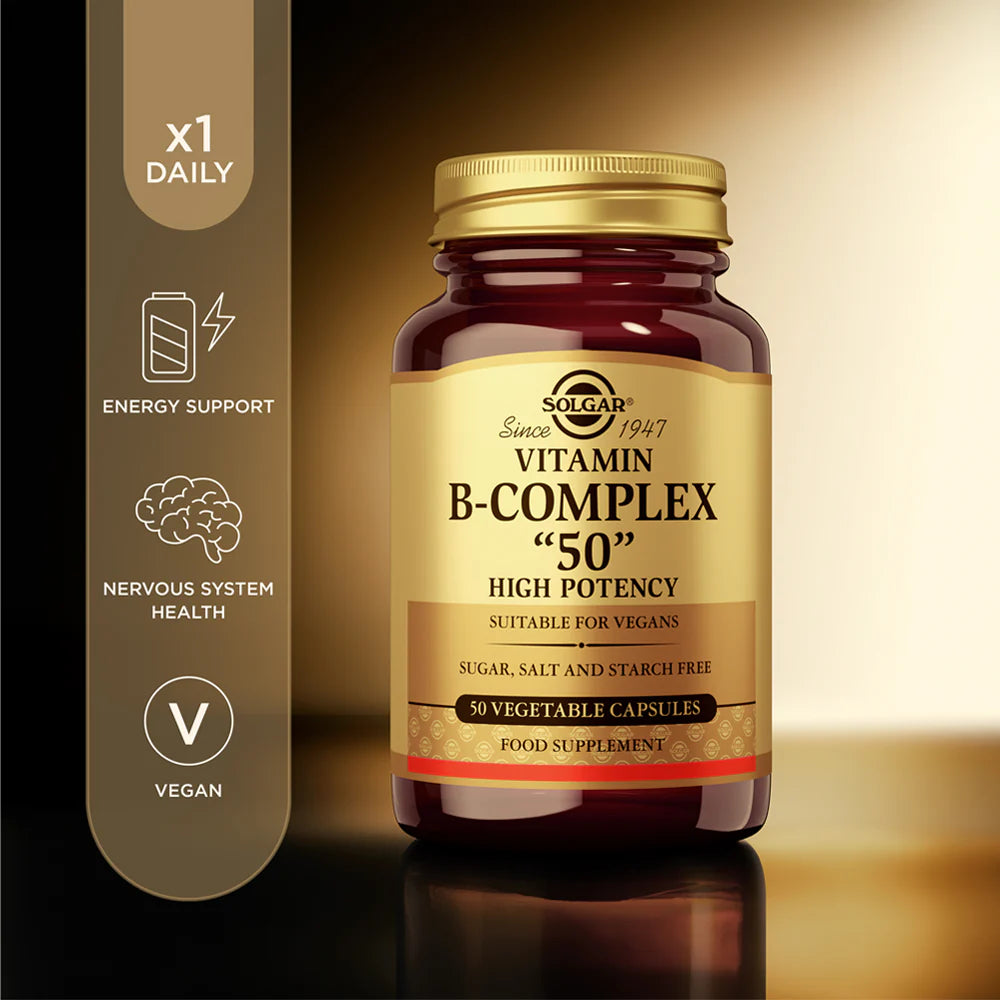 Solgar B-Complex 50 Vegetable Capsules 100'S