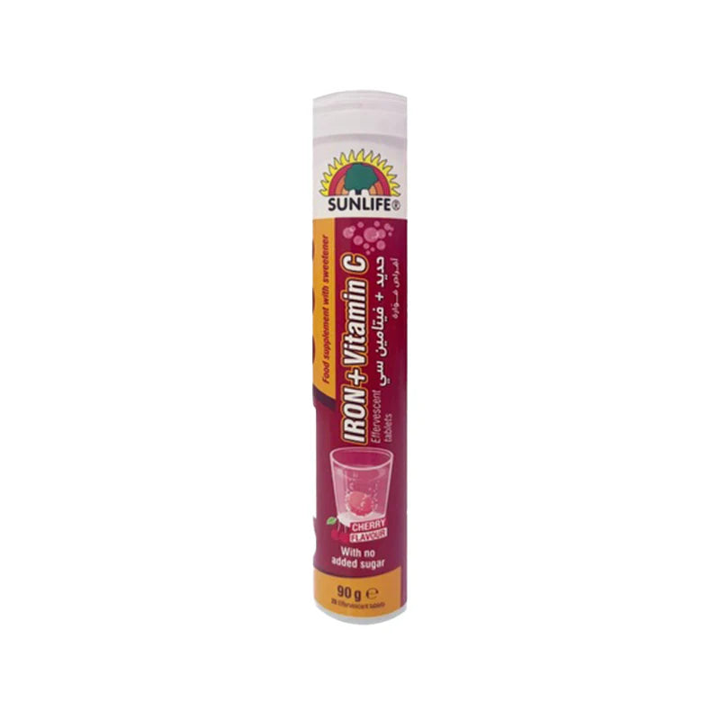 Sunlife Iron+vitamin C Sugar Free Effervescent Tablet 20'S