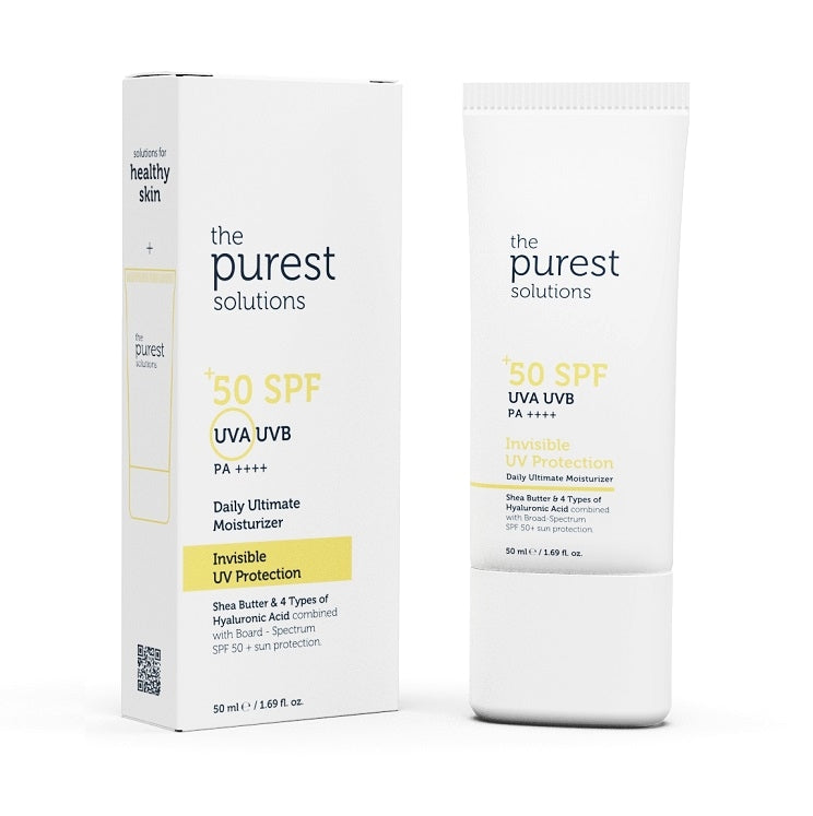 The Purest Solutions Daily Ultimate Moisturiser Invisible Uv Protection Spf 50+ 50Ml