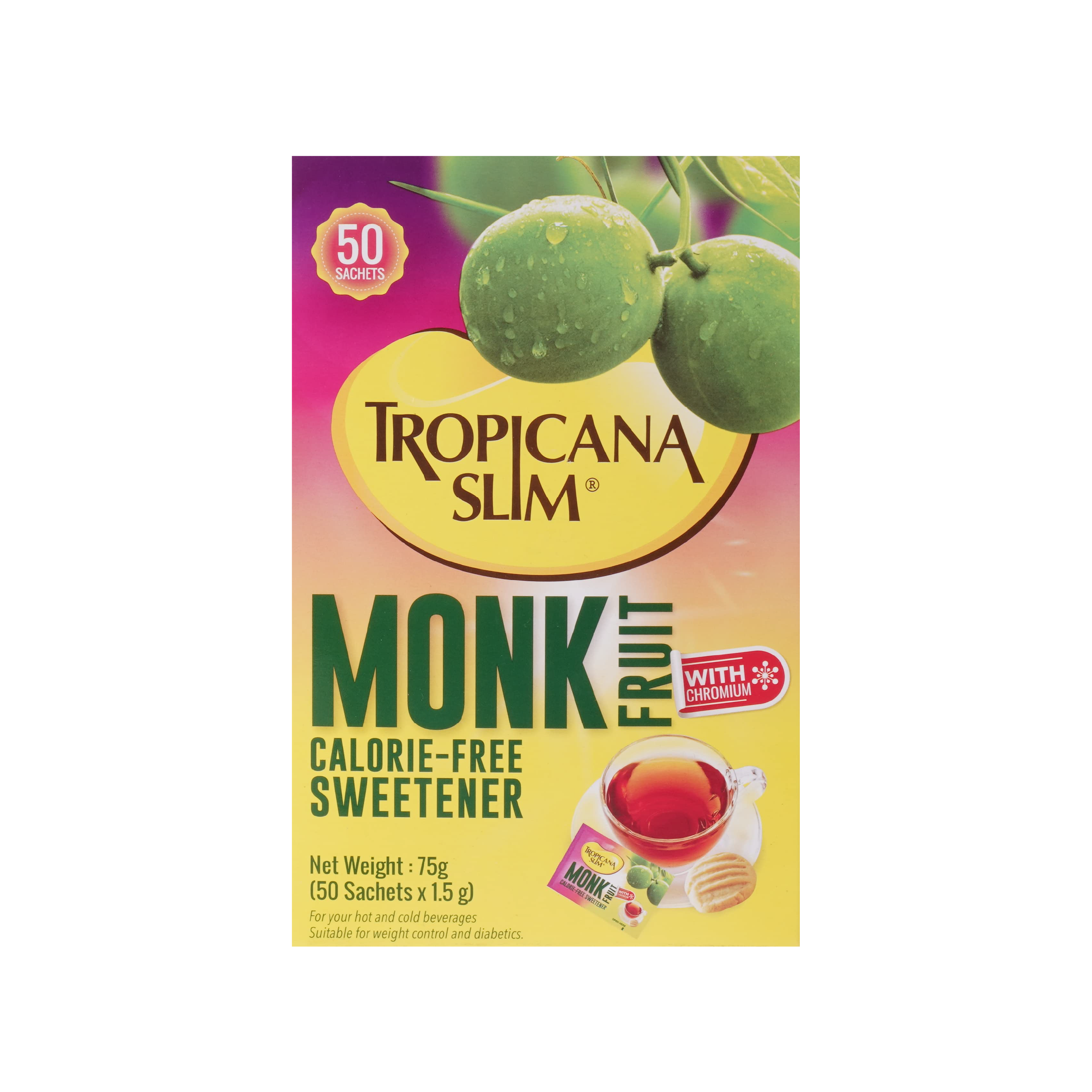 Tropicana Slim Monk Fruit With Chromium Sachets 50'S – Raf Pharmacy