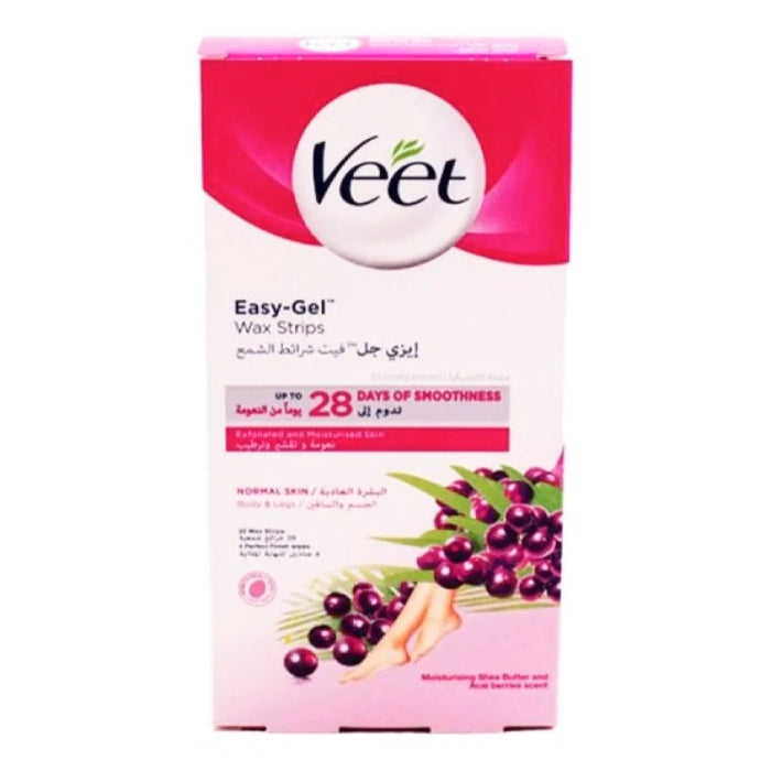 Veet Easy-Gel Cold Wax Strips Normal Skin 20'S
