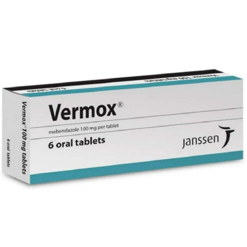 Vermox 100mg Tablets 6'S