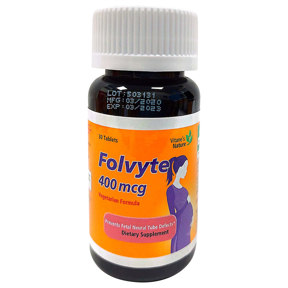 Vitane's Nature Folvyte 400Mcg Tablets 30'S