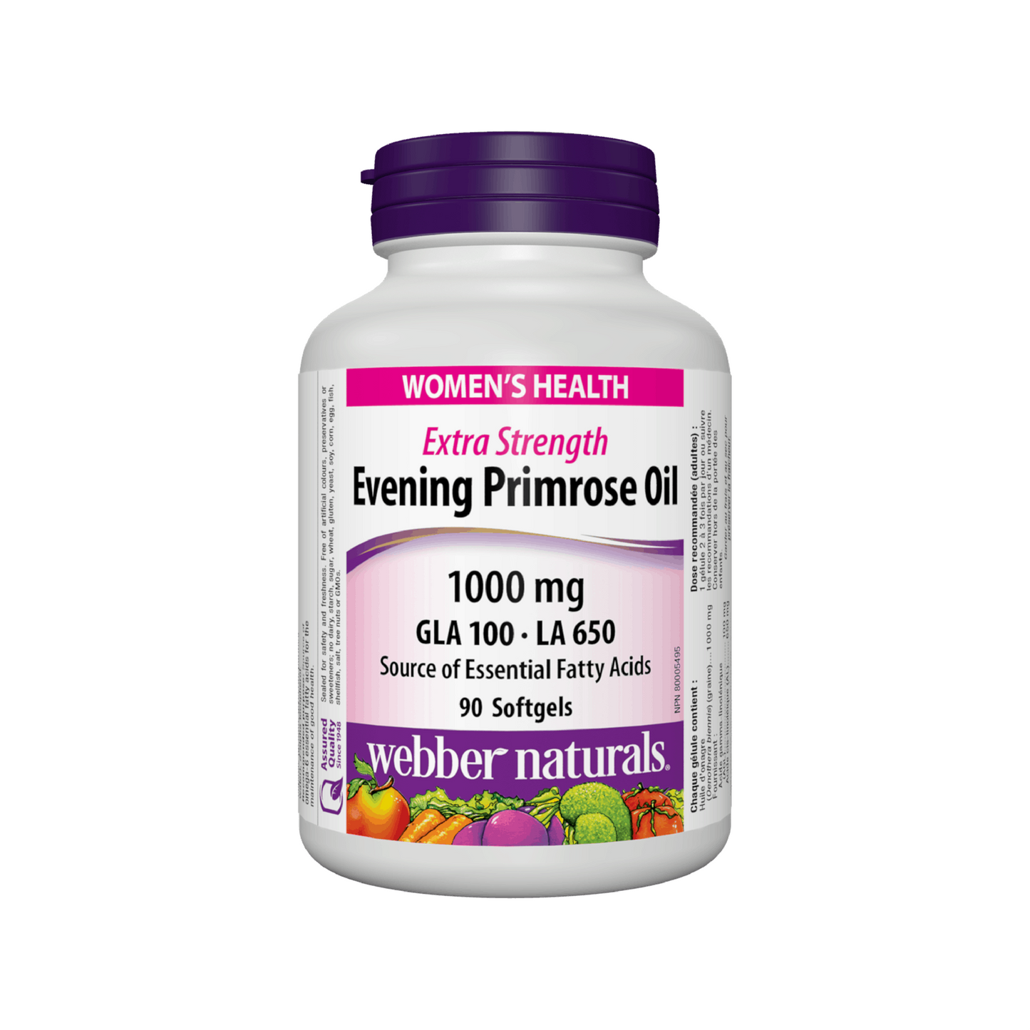 W-N Evening Primrose Oil 1000 Mg Softgels 90'S