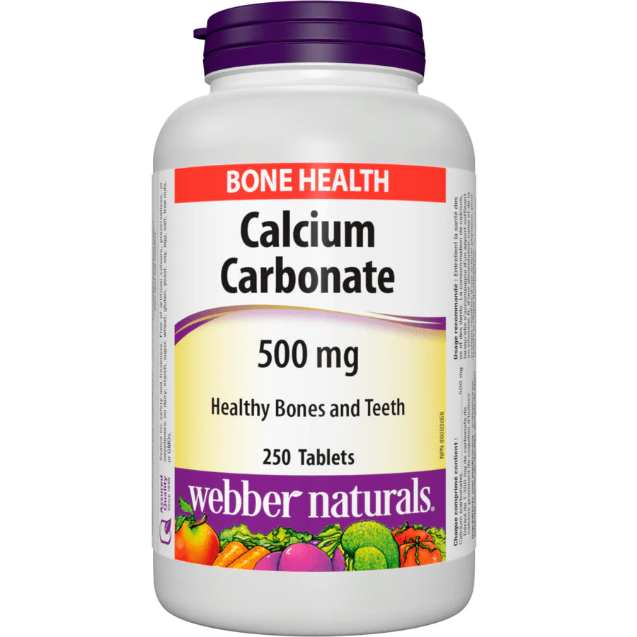 Webber Naturals Calcium Carbonate 500mg Tablets 250'S