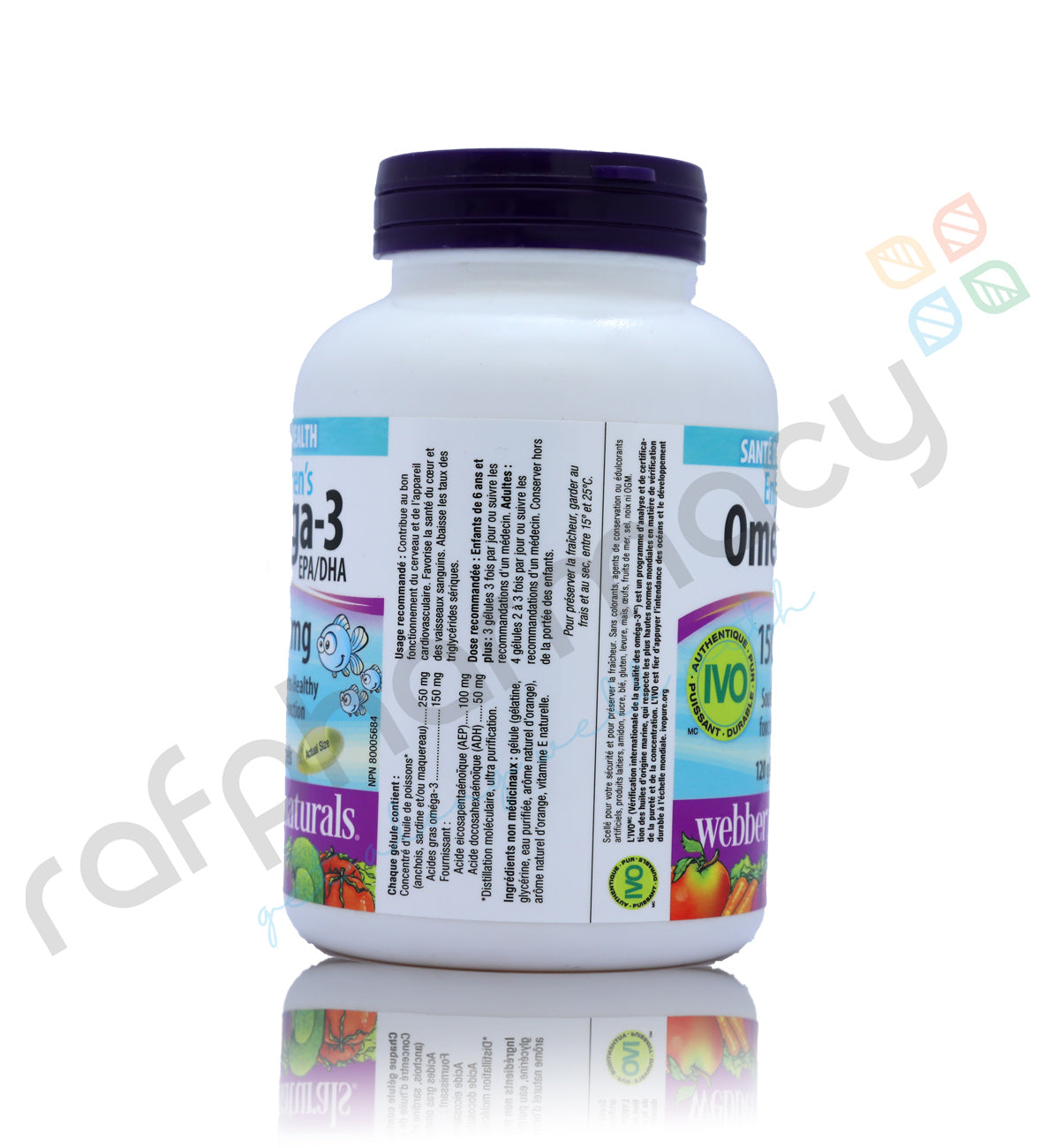 WEBBER NATURALS CHILDREN OMEGA 3 EPA/DHA 150MG SOFTGELS 120'S