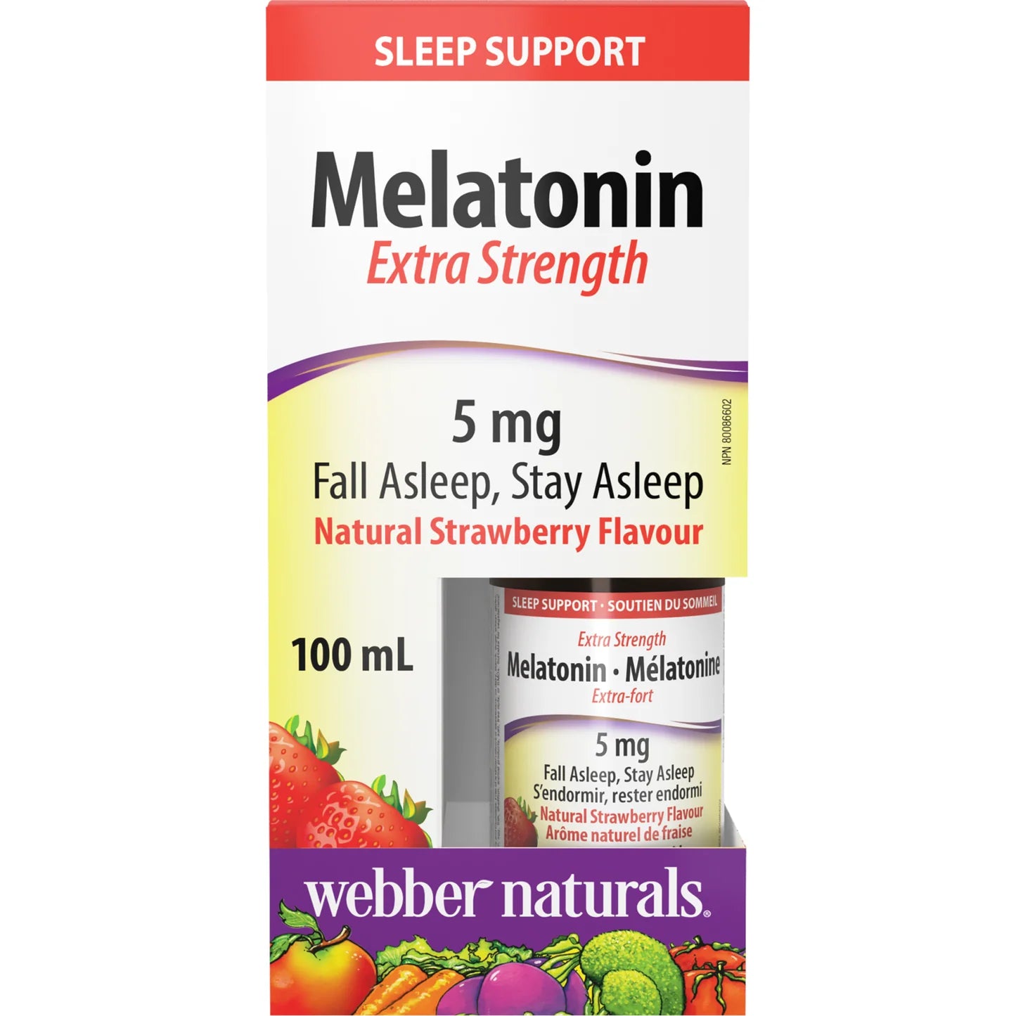 Webber Naturals Melatonin Extra Strength Liquid 100ml